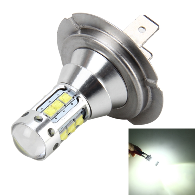 H7 50W 500 LM 6000K Auto Mistlamp Met 16 CREE Lampen DC 12V 24V Wit