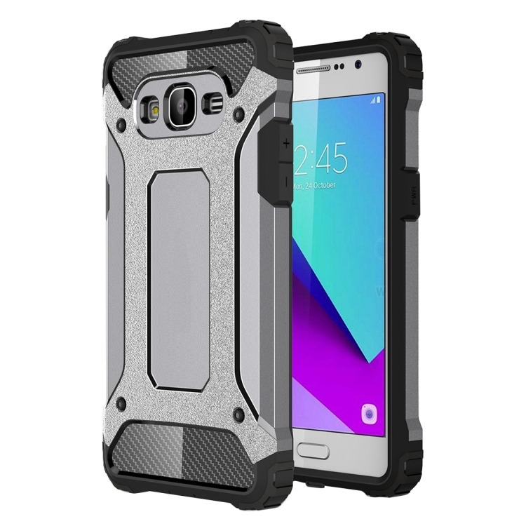 For Galaxy J Prime G Tough Armor Tpu Pc Combination Case Grey