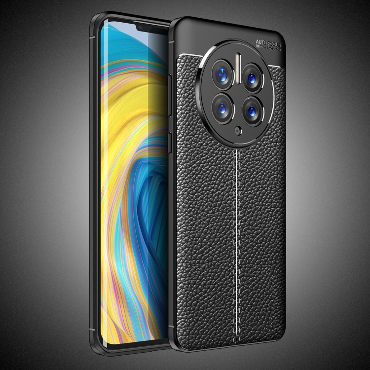 Para Huawei Mate Pro Litchi Textura Tpu Caja Del Tel Fono Negro