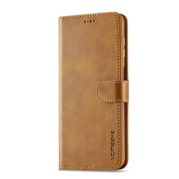 For Samsung Galaxy A G Lc Imeeke Calf Texture Leather Phone Case Brown