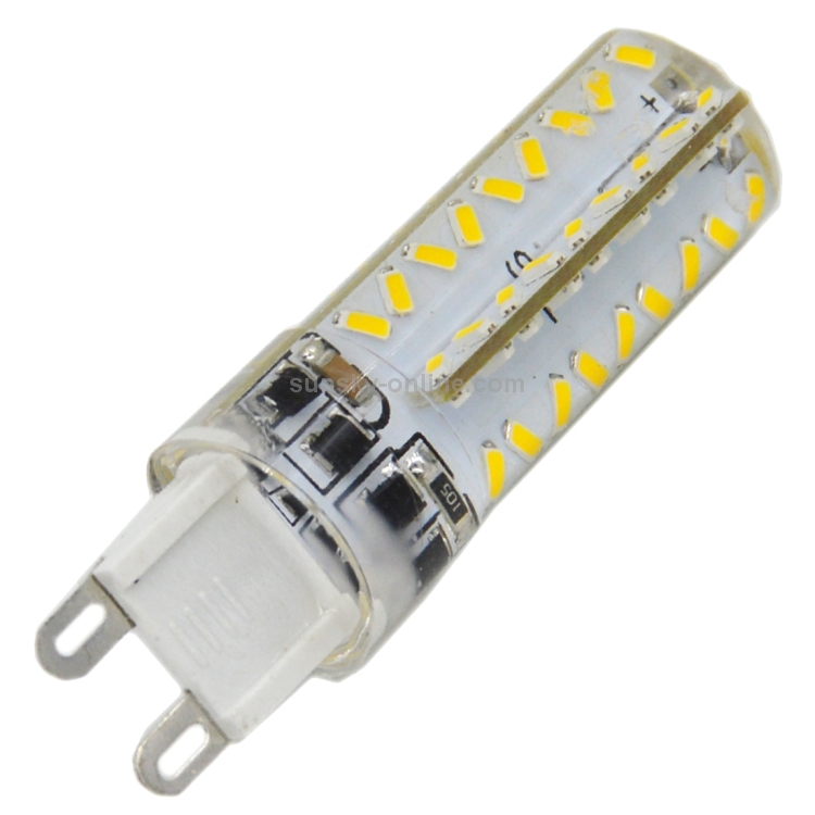 G9 5W 450LM 72 LED SMD 3014 Dimmable Silicone Corn Light Bulb AC 110V