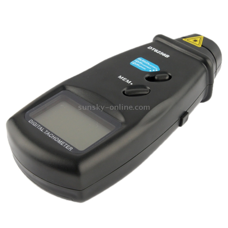 Contact Non Contact Laser Digital Tachometer Dt B Black