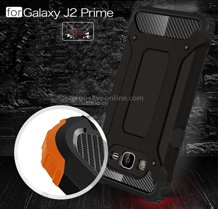 For Galaxy J Prime G Tough Armor Tpu Pc Combination Case Black