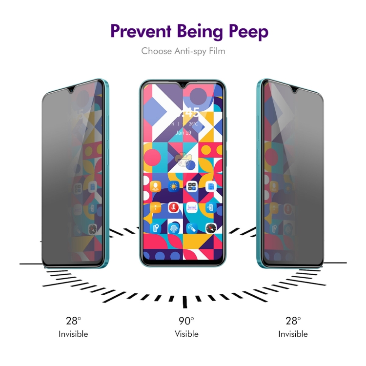 Para Oppo A X G Piezas Enkay Hat Prince Grados Anti Peeping