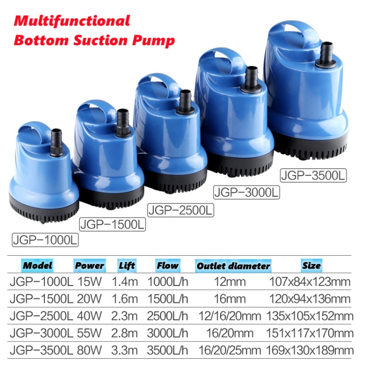 SUNSUN Fish Tank JGP Bottom Suction Water Filter Pump CN Plug