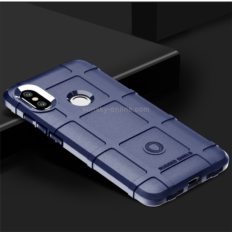 Full Coverage Shockproof TPU Case For Xiaomi Redmi Note 6 Pro Blue