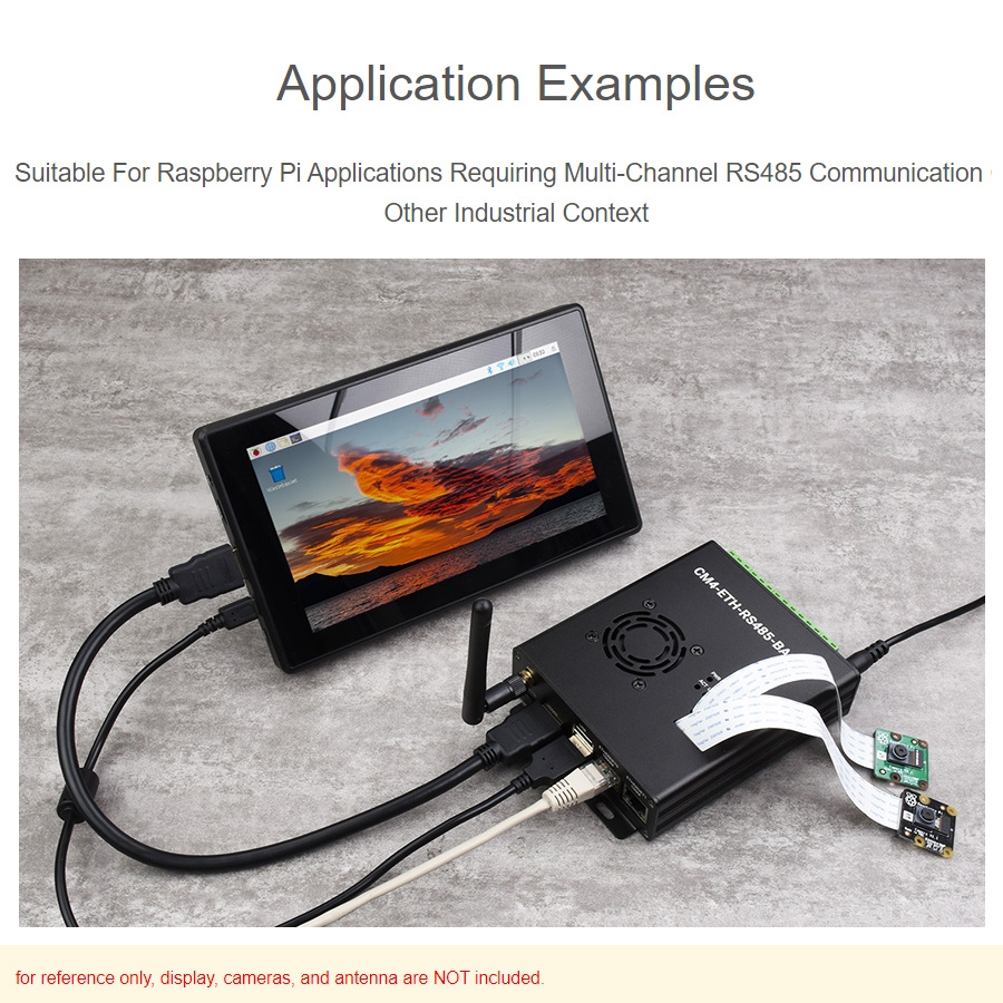 SUNSKY Waveshare Dual ETH มนคอมพวเตอรสำหรบ Raspberry Pi CM4