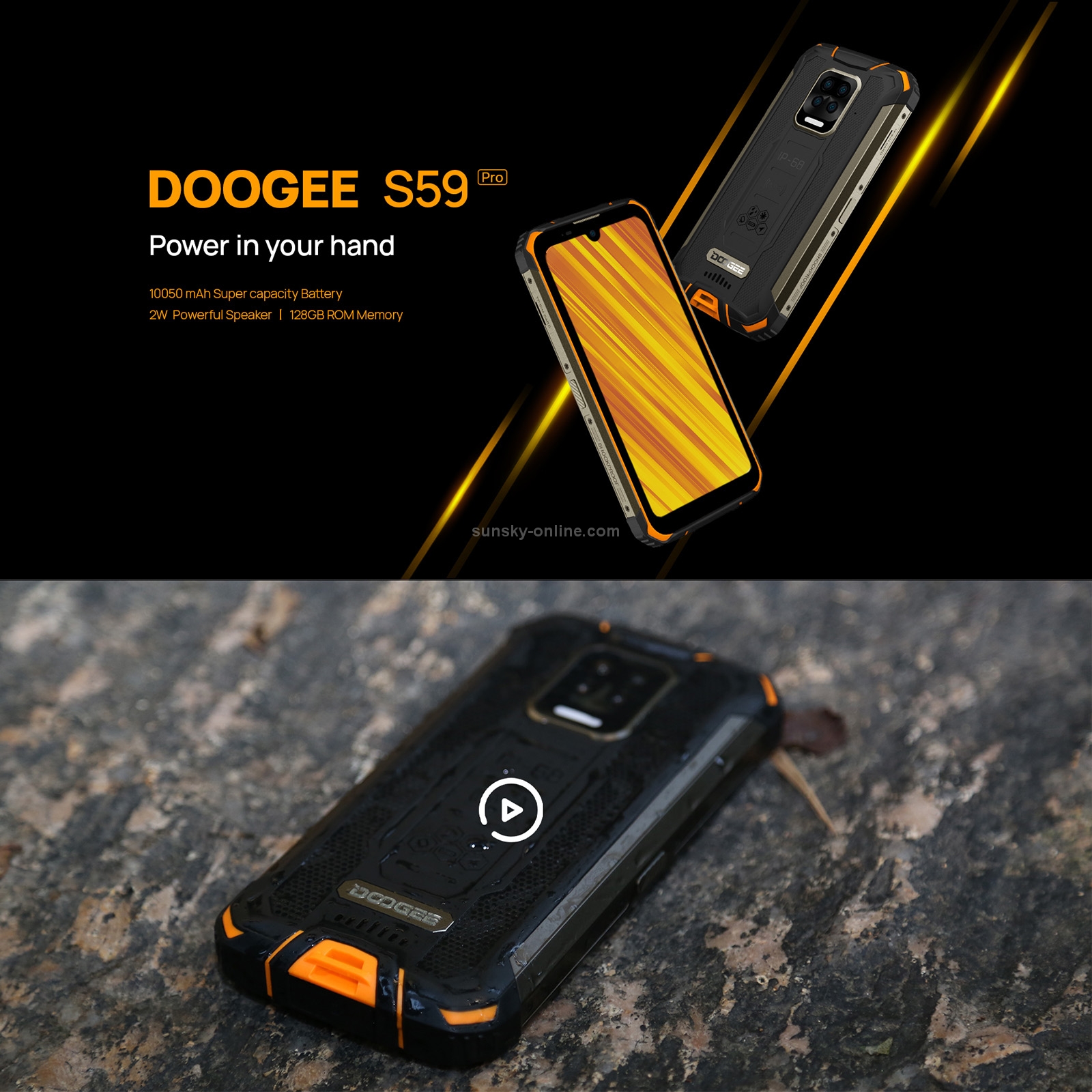 HK Warehouse DOOGEE S59 Pro Rugged Phone 4GB 128GB