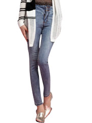 Simple High Waist Bodycon Jeans 