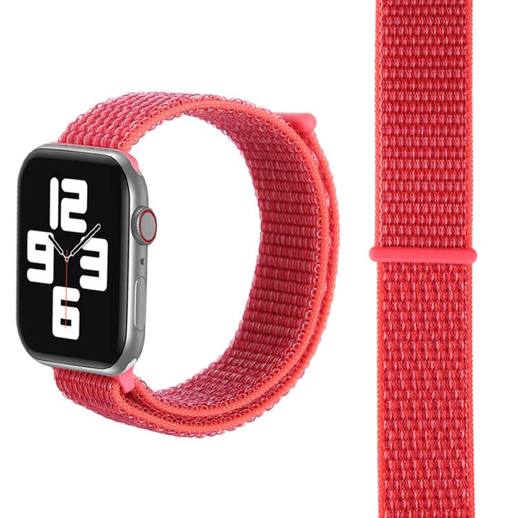 Simple Fashion Nylon Watch Band for Apple Watch Series 7 45mm / 6 & SE & 5 & 4 44mm / 3 & 2 & 1 42mm, with Magic Stick(Rose Red)
Simple Fashion Nylon Watch Band for Apple Watch Series 7 45mm / 6 & SE & 5 & 4 44mm / 3 & 2 & 1 42mm, with Magic Stick(Rose Red)