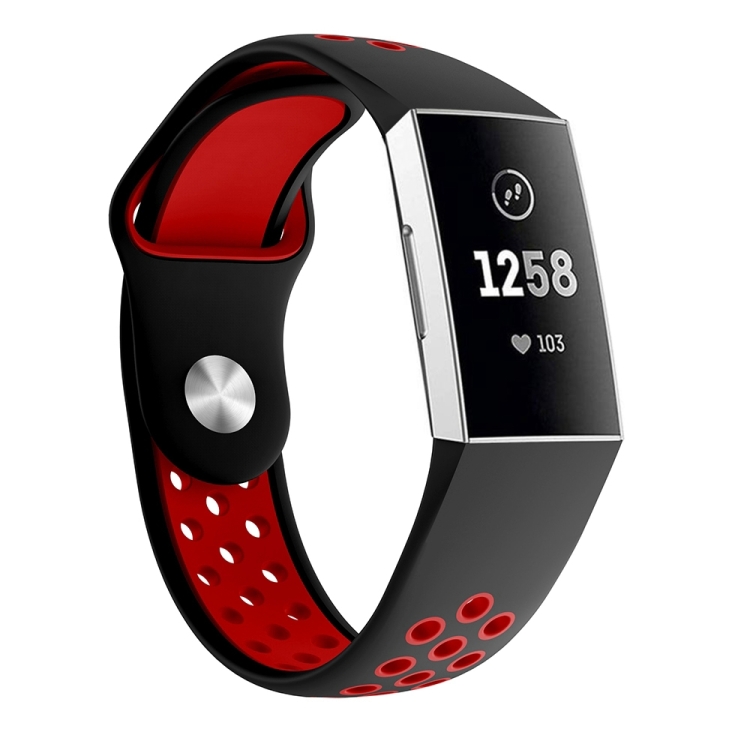 Two-color Round Hole Silicone Watch Band for Fitbit Charge 3, Watch Band Size:145-210mm(Red)
Two-color Round Hole Silicone Watch Band for Fitbit Charge 3, Watch Band Size:145-210mm(Red)