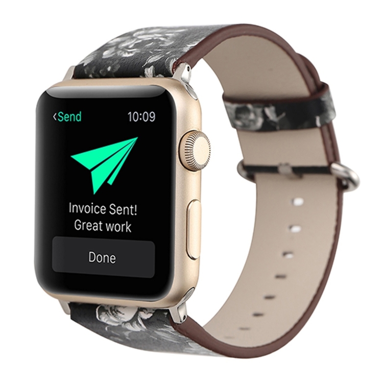 For Apple Watch Ultra 49mm&Watch Ultra 2 49mm / Series 9&8&7 45mm / SE 3&SE 2&6&SE&5&4 44mm / 3&2&1 42mm Fashion Pastoralism Style Little Floral Pattern Women Watch Leather Watch Band
For Apple Watch Ultra 49mm&Watch Ultra 2 49mm / Series 9&8&7 45mm / SE 3&SE 2&6&SE&5&4 44mm / 3&2&1 42mm Fashion Pastoralism Style Little Floral Pattern Women Watch Leather Watch Band