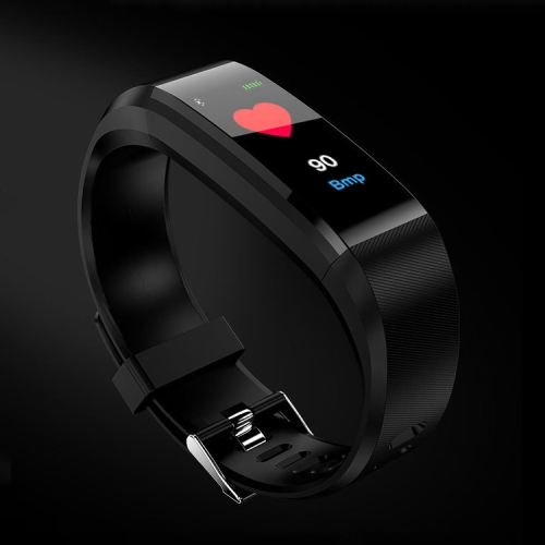 

115Plus 0.96 inches OLED Color Screen Smart Bracelet,Support Call Reminder /Heart Rate Monitoring /Blood Pressure Monitoring /Sleep Monitoring /Sedentary Remind(Black)