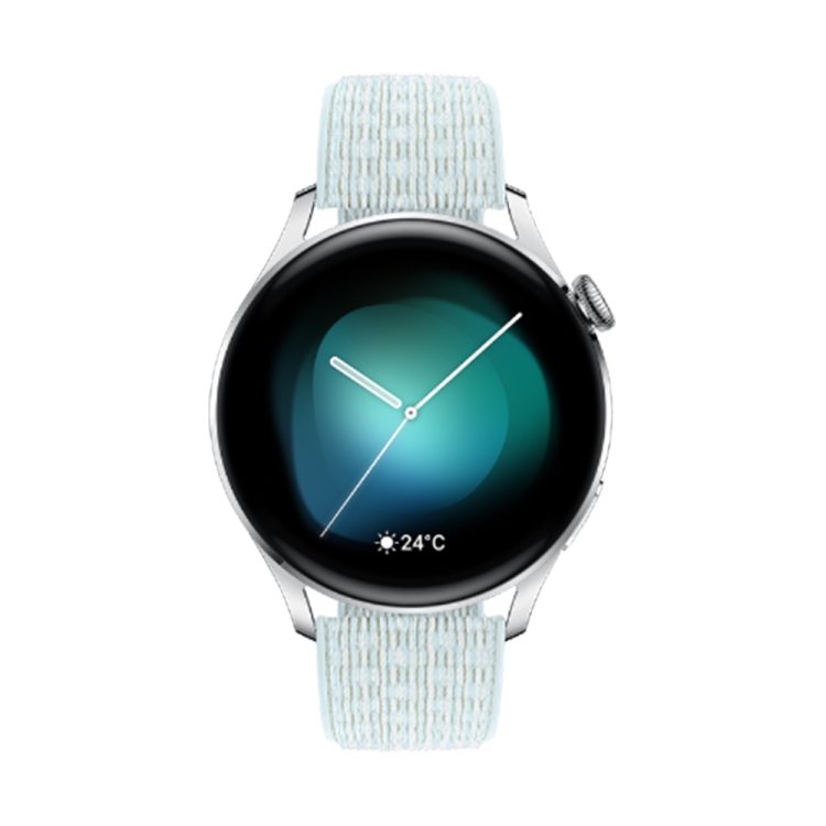 Original Huawei Watch 3 46mm Fashion Version Grey Blue Nylon Strap Smart Watch GLL-AL00 1.43 inch AMOLED Color Screen Bluetooth 5.2 5ATM Waterproof Smart Watch, Support Sleep Monitoring / Blood Oxygen Monitoring / Information Reminder / Blood Sugar Manage
Original Huawei Watch 3 46mm Fashion Version Grey Blue Nylon Strap Smart Watch GLL-AL00 1.43 inch AMOLED Color Screen Bluetooth 5.2 5ATM Waterproof Smart Watch, Support Sleep Monitoring / Blood Oxygen Monitoring / Information Reminder / Blood Sugar Manage