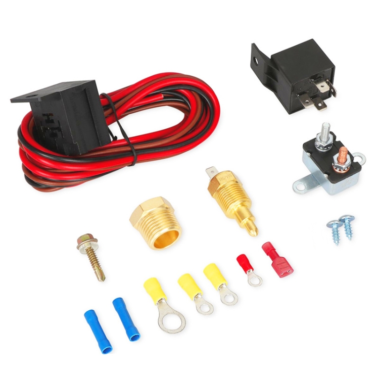 Car Temperature Sensor Switch Electric Cooling Fan Thermostat Wire Harness Assembly
Car Temperature Sensor Switch Electric Cooling Fan Thermostat Wire Harness Assembly