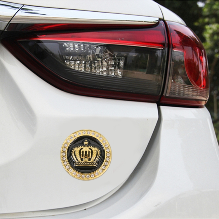 Car Diamond Crown Aluminum Alloy Personalized Decorative Stickers, Large Size:6.5x0.85cm (Gold)
Car Diamond Crown Aluminum Alloy Personalized Decorative Stickers, Large Size:6.5x0.85cm (Gold)