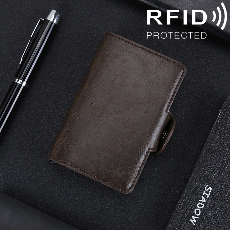 X-7 Antimagnetic RFID Multi-functional Aluminum Crazy Horse Texture Leather Card Bag Wallet(Coffee)
X-7 Antimagnetic RFID Multi-functional Aluminum Crazy Horse Texture Leather Card Bag Wallet(Coffee)