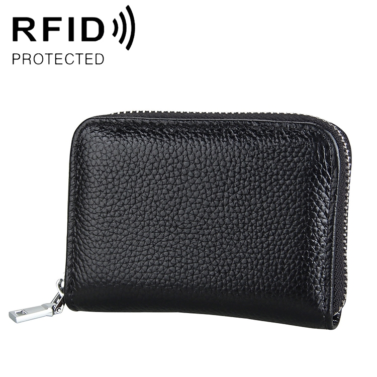 KB205 Antimagnetic RFID Litchi Texture Leather Zipper Large-capacity Card Holder Wallet(Black)
KB205 Antimagnetic RFID Litchi Texture Leather Zipper Large-capacity Card Holder Wallet(Black)