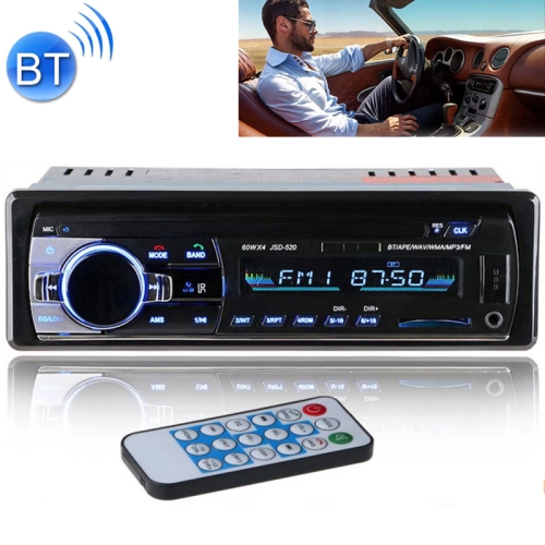 

JSD-520 Car Stereo Radio MP3 Audio Player Support Bluetooth Hand-free Calling / FM / USB / SD