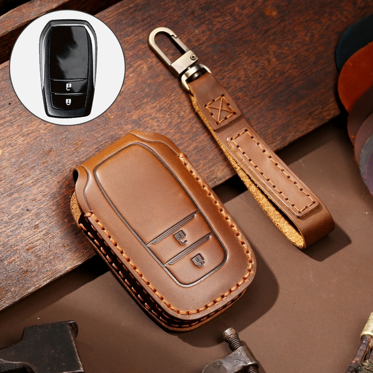 Hallmo Car Cowhide Leather Key Protective Cover Key Case for Toyota Corolla 2017 2-button(Brown)
Hallmo Car Cowhide Leather Key Protective Cover Key Case for Toyota Corolla 2017 2-button(Brown)