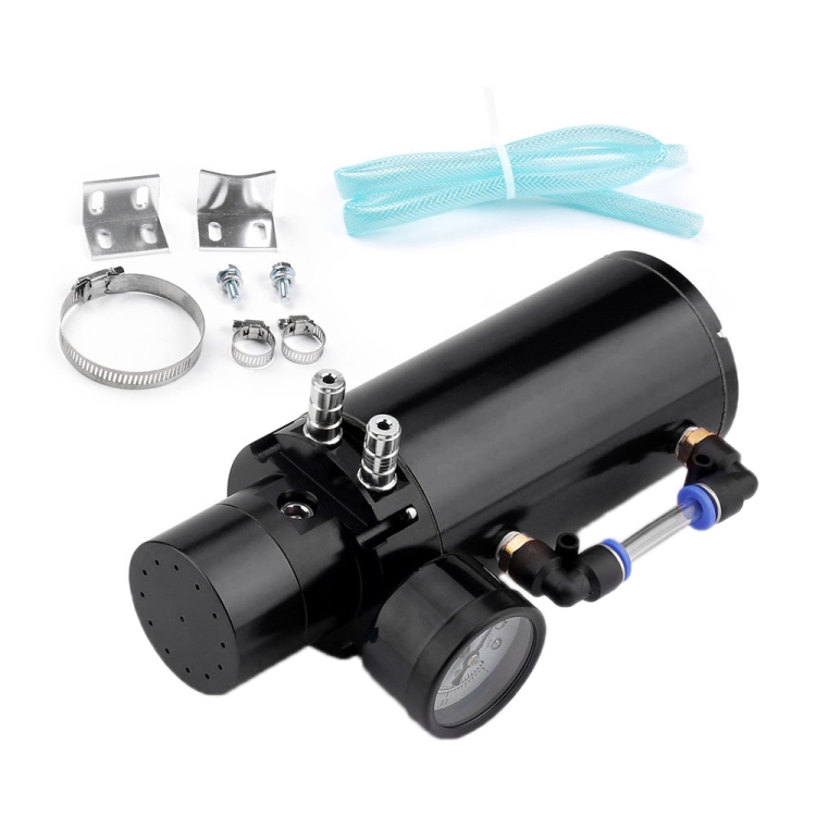 Car Universal Round Oil Breathable Catch Can with Vacuum Pressure Gauge (Black)
Car Universal Round Oil Breathable Catch Can with Vacuum Pressure Gauge (Black)