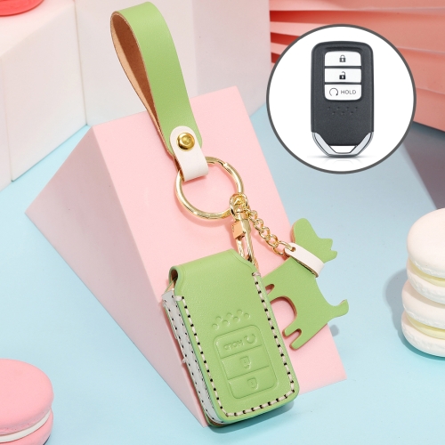 Hallmo Car Female Style Cowhide Leather Key Protective Cover for Honda (Grass Green)
Hallmo Car Female Style Cowhide Leather Key Protective Cover for Honda (Grass Green)