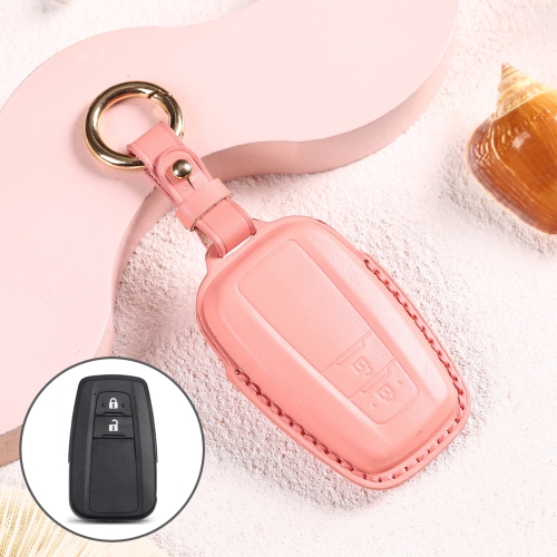 Car Female Style Cowhide Leather Key Protective Cover for Toyota 2-button 2018, without Bow (Pink)
Car Female Style Cowhide Leather Key Protective Cover for Toyota 2-button 2018, without Bow (Pink)
