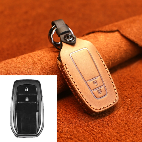 For Toyota Car Cowhide Leather Key Protective Cover Key Case, Two Keys Version (Brown)
For Toyota Car Cowhide Leather Key Protective Cover Key Case, Two Keys Version (Brown)