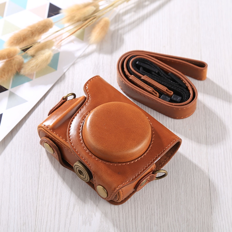 Full Body Camera PU Leather Case Bag with Strap for Canon G9X / G9X II (Brown)
Full Body Camera PU Leather Case Bag with Strap for Canon G9X / G9X II (Brown)