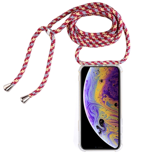 For iPhone X / XS Four-Corner Anti-Fall Transparent TPU Mobile Phone Case With Lanyard(Red Apricot Black)
For iPhone X / XS Four-Corner Anti-Fall Transparent TPU Mobile Phone Case With Lanyard(Red Apricot Black)
