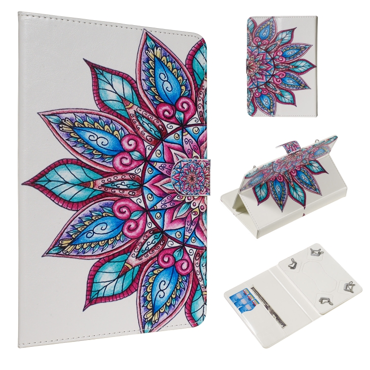 For 10 inch Universal Tablet PC Colored Drawing Pattern Horizontal Flip PU Leather Case with Holder & Card Slots(Half Flower)
For 10 inch Universal Tablet PC Colored Drawing Pattern Horizontal Flip PU Leather Case with Holder & Card Slots(Half Flower)