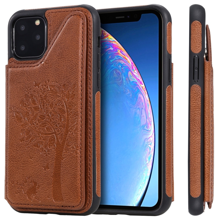 For iPhone 11 Pro Cat Tree Embossing Pattern Shockproof Protective Case with Card Slots & Photo Frame(Brown)
For iPhone 11 Pro Cat Tree Embossing Pattern Shockproof Protective Case with Card Slots & Photo Frame(Brown)