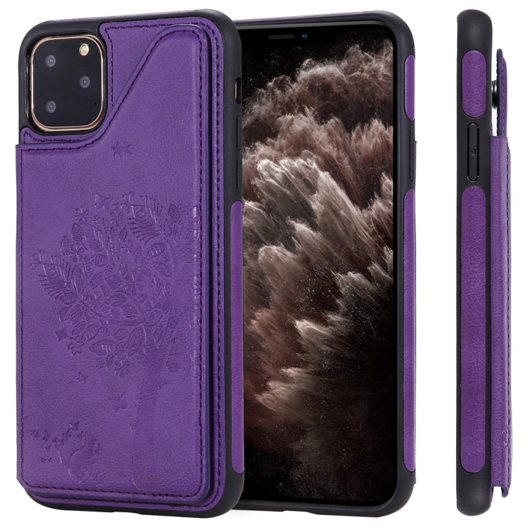 For iPhone 11 Pro Max Cat Tree Embossing Pattern Shockproof Protective Case with Card Slots & Photo Frame(Purple)
For iPhone 11 Pro Max Cat Tree Embossing Pattern Shockproof Protective Case with Card Slots & Photo Frame(Purple)