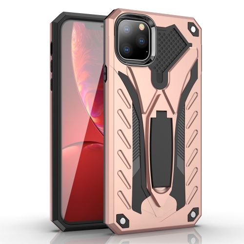 For iPhone 11 Pro Max Shockproof TPU + PC Protective Case with Holder(Rose Gold)
For iPhone 11 Pro Max Shockproof TPU + PC Protective Case with Holder(Rose Gold)