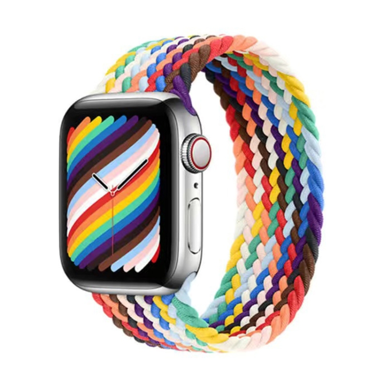 Nylon Single-turn Braided Watch Band For Apple Watch Series 7 45mm / 6 & SE & 5 & 4 44mm / 3 & 2 & 1 42mm, Length:L 170mm(Rainbow Color)
Nylon Single-turn Braided Watch Band For Apple Watch Series 7 45mm / 6 & SE & 5 & 4 44mm / 3 & 2 & 1 42mm, Length:L 170mm(Rainbow Color)
