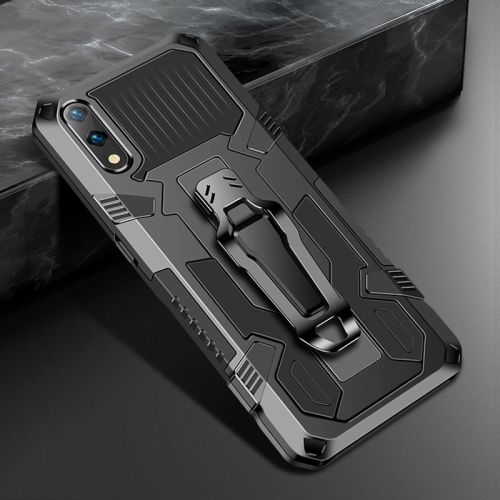 

For Xiaomi Redmi 9A Armor Warrior Shockproof PC + TPU Protective Case(Black)