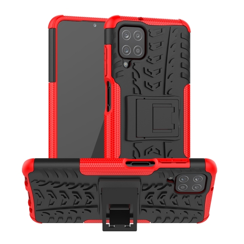 For Samsung Galaxy A12 5G Tire Texture Shockproof TPU+PC Protective Case with Holder(Red)
For Samsung Galaxy A12 5G Tire Texture Shockproof TPU+PC Protective Case with Holder(Red)