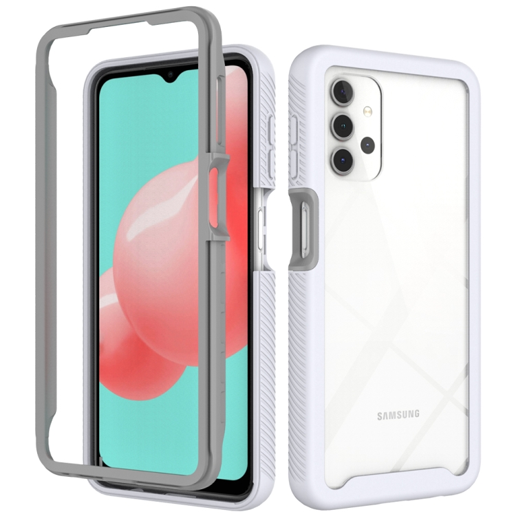 For Samsung Galaxy A32 5G Starry Sky Solid Color Series Shockproof PC + TPU Protective Case(White)
For Samsung Galaxy A32 5G Starry Sky Solid Color Series Shockproof PC + TPU Protective Case(White)