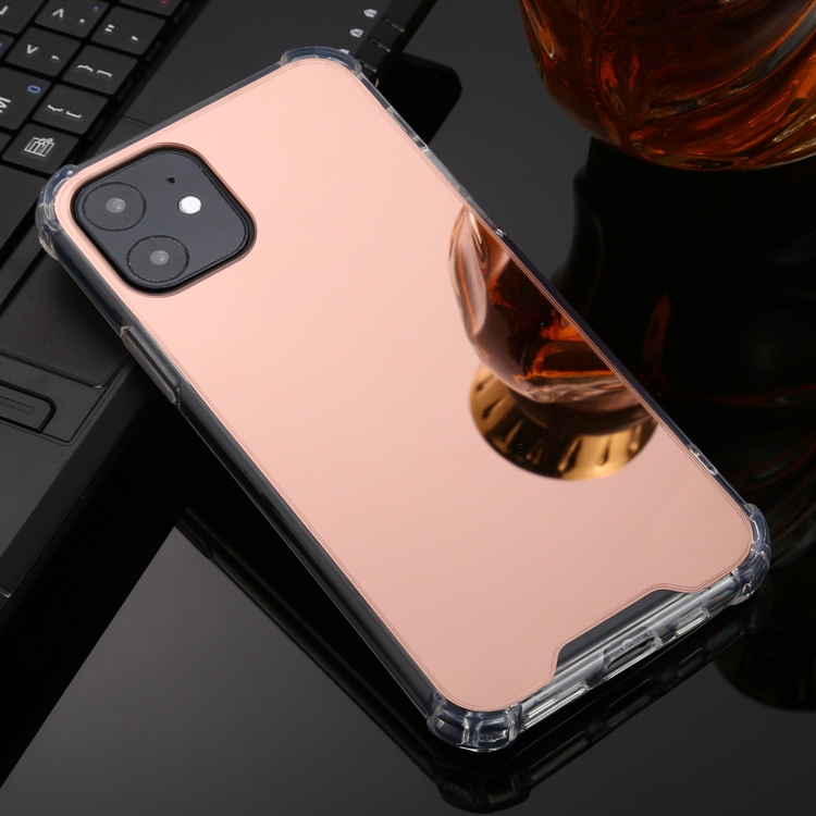 For iPhone 11 TPU + Acrylic Four Drop Luxury Plating Mirror Phone Case Cover(Rose Gold)
For iPhone 11 TPU + Acrylic Four Drop Luxury Plating Mirror Phone Case Cover(Rose Gold)