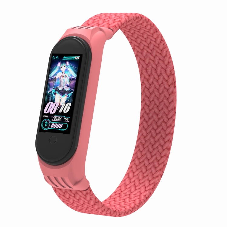 For Xiaomi Mi Band 5 / 4 / 3 / Huami Single Lap Braided Yarn + TPU Wrist Strap Watchbands, Size:M(Pink)
For Xiaomi Mi Band 5 / 4 / 3 / Huami Single Lap Braided Yarn + TPU Wrist Strap Watchbands, Size:M(Pink)