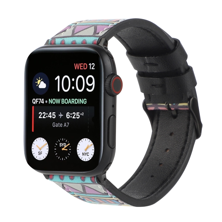 Printed Leather Watch Band For Apple Watch Series 7 41mm / 6 & SE & 5 & 4 40mm / 3 & 2 & 1 38mm(E)
Printed Leather Watch Band For Apple Watch Series 7 41mm / 6 & SE & 5 & 4 40mm / 3 & 2 & 1 38mm(E)
