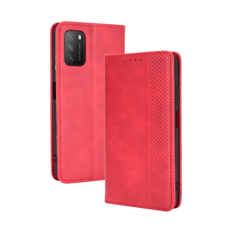 For Xiaomi Poco M3 Magnetic Buckle Retro Crazy Horse Texture Horizontal Flip Leather Case with Holder & Card Slots & Photo Frame(Red)
For Xiaomi Poco M3 Magnetic Buckle Retro Crazy Horse Texture Horizontal Flip Leather Case with Holder & Card Slots & Photo Frame(Red)
