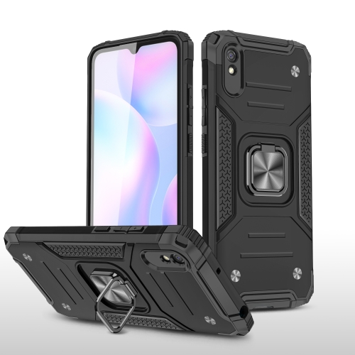For Xiaomi Redmi 9A Magnetic Armor Shockproof TPU + PC Case with Metal Ring Holder(Black)
For Xiaomi Redmi 9A Magnetic Armor Shockproof TPU + PC Case with Metal Ring Holder(Black)