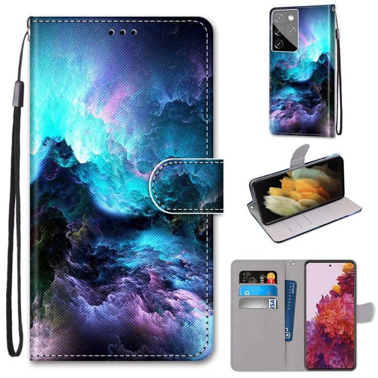 For Samsung Galaxy S21 Ultra 5G Coloured Drawing Cross Texture Horizontal Flip PU Leather Case with Holder & Card Slots & Wallet & Lanyard(Colorful Clouds)
For Samsung Galaxy S21 Ultra 5G Coloured Drawing Cross Texture Horizontal Flip PU Leather Case with Holder & Card Slots & Wallet & Lanyard(Colorful Clouds)