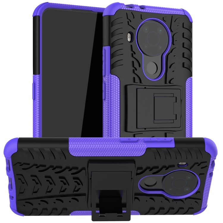 For Nokia 3.4 / 5.4 Tire Texture Shockproof TPU+PC Protective Case with Holder(Purple)
For Nokia 3.4 / 5.4 Tire Texture Shockproof TPU+PC Protective Case with Holder(Purple)