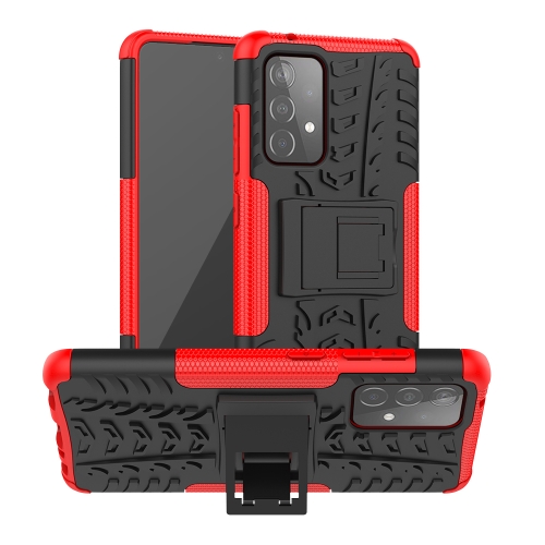 For Samsung Galaxy A52 5G / 4G Tire Texture Shockproof TPU+PC Protective Case with Holder(Red)
For Samsung Galaxy A52 5G / 4G Tire Texture Shockproof TPU+PC Protective Case with Holder(Red)