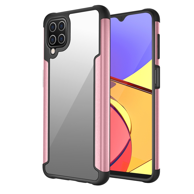For Samsung Galaxy A12 Iron Man Series Metal PC + TPU Protective Case(Rose Gold)
For Samsung Galaxy A12 Iron Man Series Metal PC + TPU Protective Case(Rose Gold)