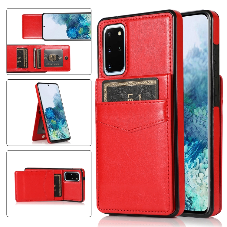 For Samsung Galaxy S20 Plus Solid Color PC + TPU Protective Case with Holder & Card Slots(Red)
For Samsung Galaxy S20 Plus Solid Color PC + TPU Protective Case with Holder & Card Slots(Red)