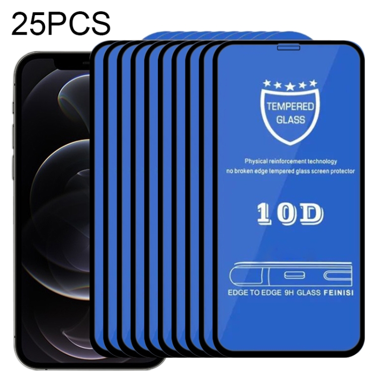 25 PCS 9H 10D Full Screen Tempered Glass Screen Protector For iPhone 12 / 12 Pro(Black)
25 PCS 9H 10D Full Screen Tempered Glass Screen Protector For iPhone 12 / 12 Pro(Black)
