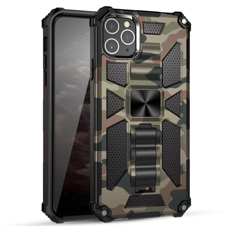 For iPhone 11 Pro Camouflage Armor Shockproof TPU + PC Magnetic Protective Case with Holder (Army Green)
For iPhone 11 Pro Camouflage Armor Shockproof TPU + PC Magnetic Protective Case with Holder (Army Green)